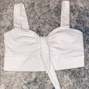 Forever21 White Crop Top